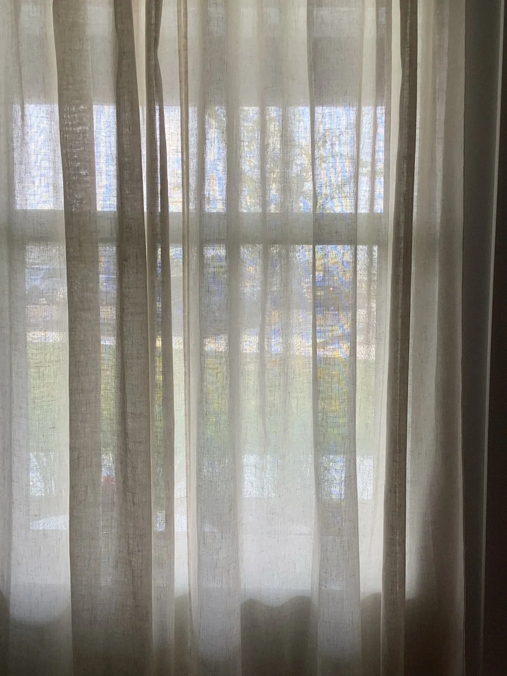 Beautiful Linen Flax Drapes 2 Panels 95” Long NWT